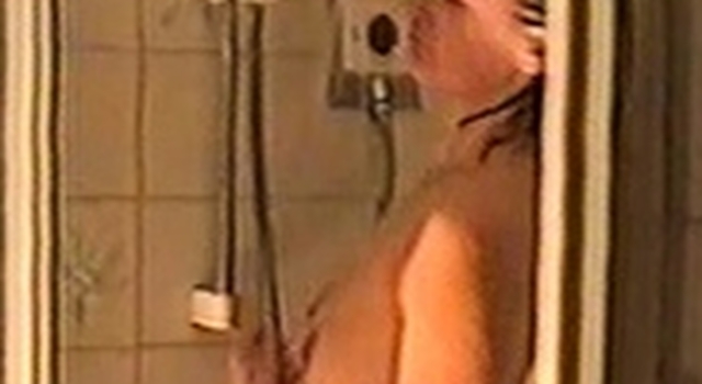 Yvonne in the shower